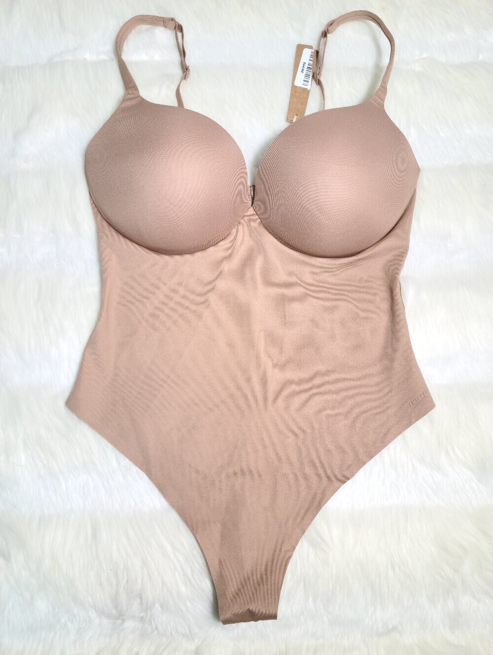 SKIMS Ultimate Thong Bodysuit Tan Sienna Women Large NEW